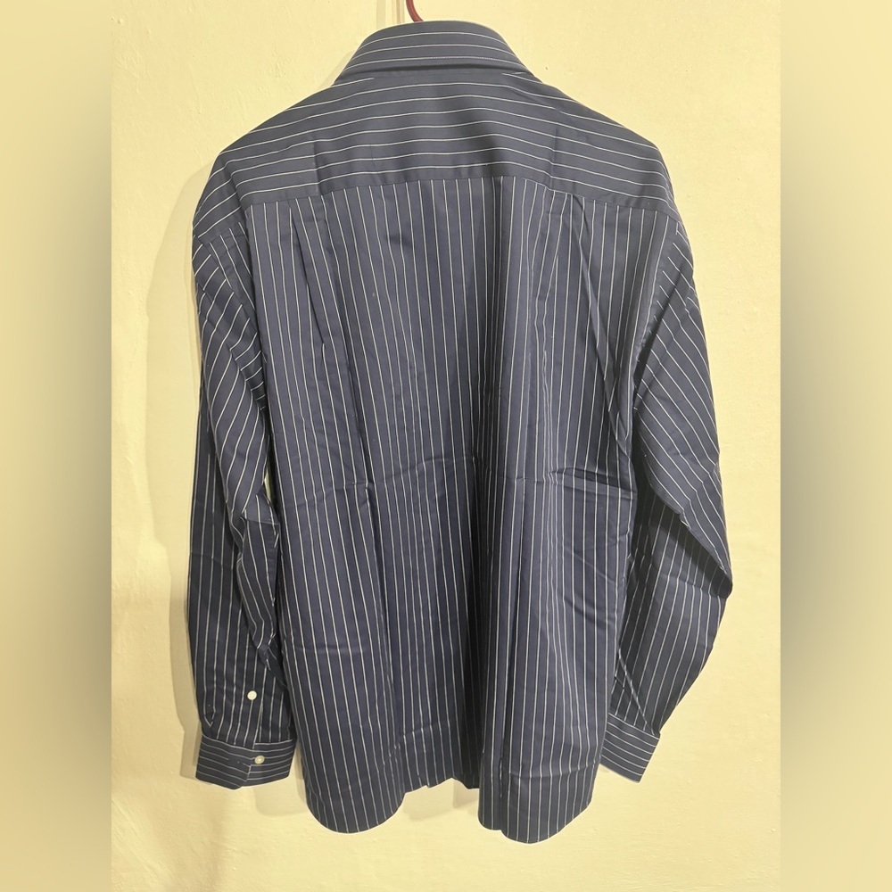 Sean John Men's Blue Striped Button Down Shirt cotton 16 1/2 - Picture 3 of 7